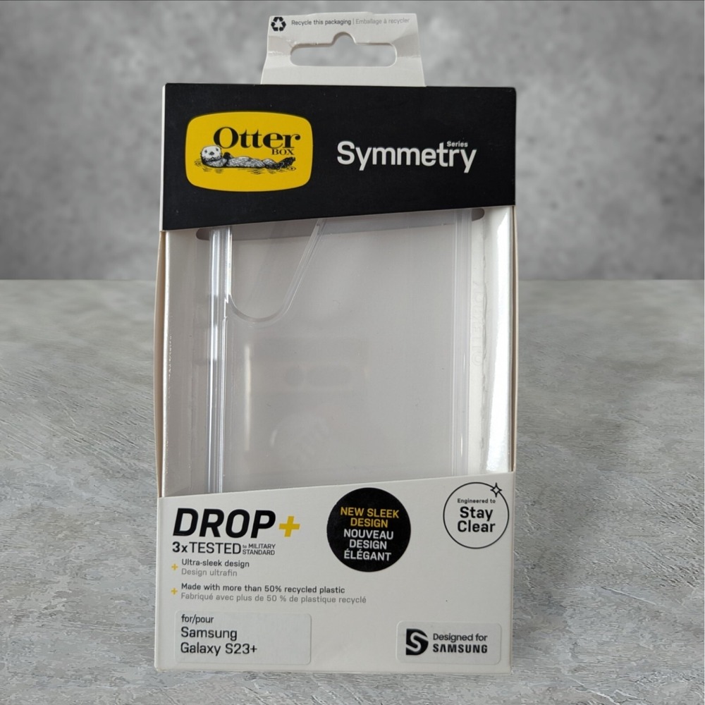 G7. Otterbox Symmetry Drop+ Case for Samsung Galaxy S23+ In Clear‎